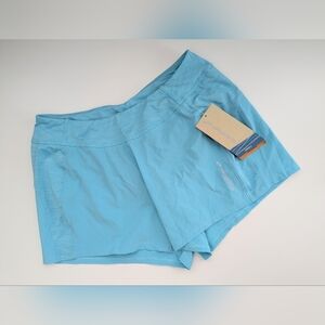 NWT Brooks Women's (Small) Aqua Blue Glycerin Equilibrium Athletic Shorts